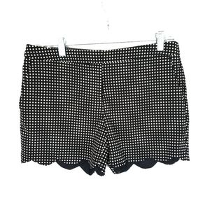 Willi Smith Polka Dot Scalloped Hem Shorts